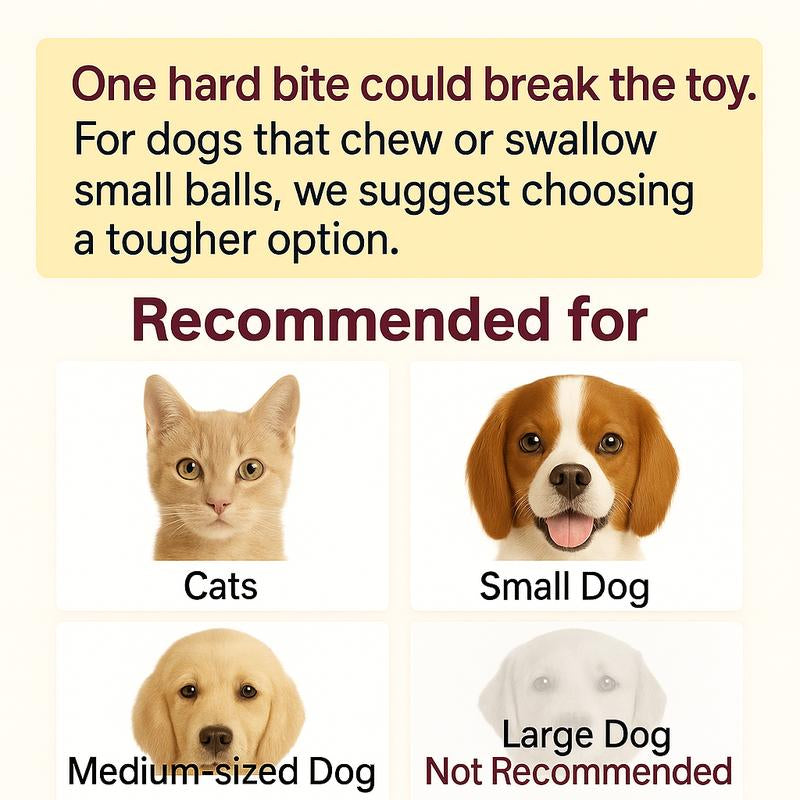 【Halloween Limited】 Mizusu Interactive Cat & Dog Teaser Toy with Two Additional Tails, Kitten Rolling Ball Toy, Pet Supplies, Dog & Cat Accessories Cute Dog Toys