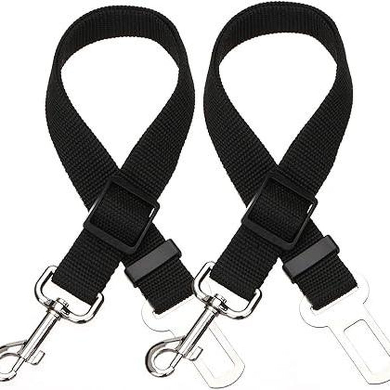 2 Packs Pet Dog Cat Seat Belts, Car Headrest Restraint Adjustable Safety Leads Vehicle Seatbelt Harness.Usa Stock Ships Tomorrow! (Cats Included)