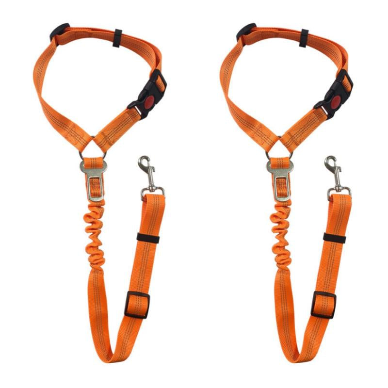 2 Packs Pet Dog Cat Seat Belts, Car Headrest Restraint Adjustable Safety Leads Vehicle Seatbelt Harness.Usa Stock Ships Tomorrow! (Cats Included)
