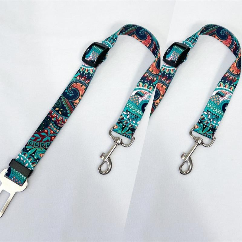 2 Packs Pet Dog Cat Seat Belts, Car Headrest Restraint Adjustable Safety Leads Vehicle Seatbelt Harness.Usa Stock Ships Tomorrow! (Cats Included)