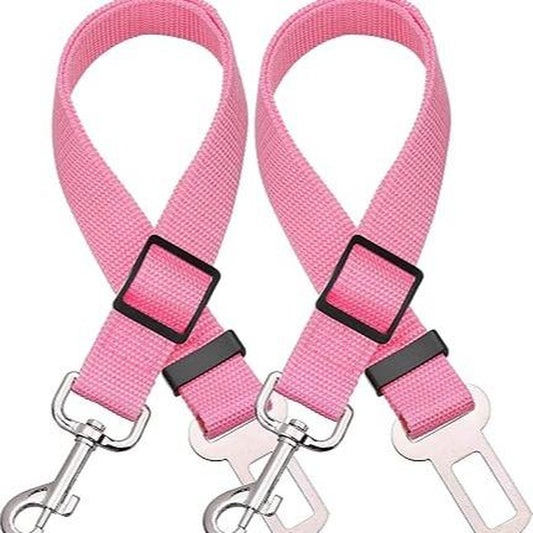 2 Packs Pet Dog Cat Seat Belts, Car Headrest Restraint Adjustable Safety Leads Vehicle Seatbelt Harness.Usa Stock Ships Tomorrow! (Cats Included)