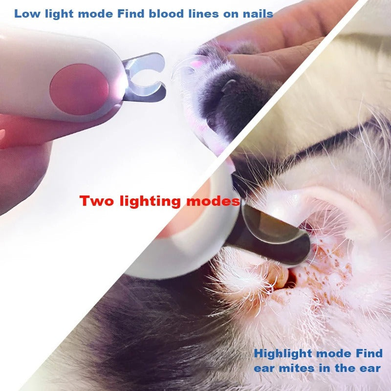 LED Pet Nail Clipper – Safe & Precise Grooming for Cats & Dogs